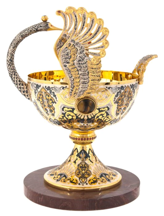 Vase "Swan Bird" Zlatoust
