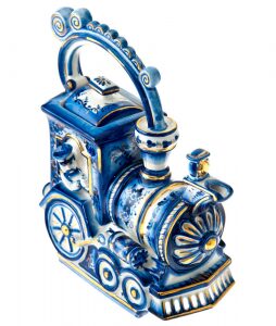 Tea set "Steam Locomotive" for 2 persons, with cups "Spring"