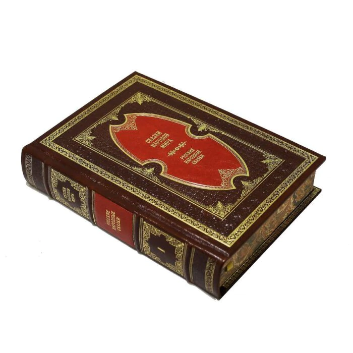 Подарочные книги в кожаном переплете "Сказки народов мира" (10 томов)