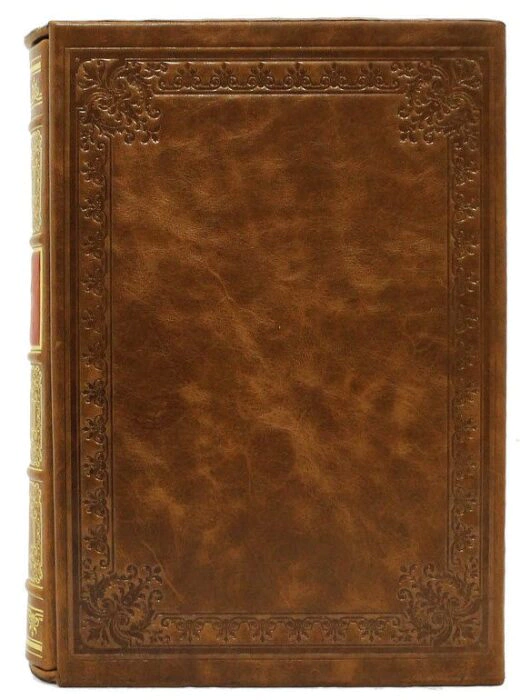 Leather-bound book "The Illustrated History of Catherine II" by A.Brickner (in a case)