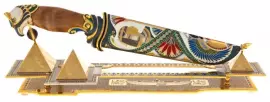 Композиция с ножом "Египетские пирамиды" Златоуст