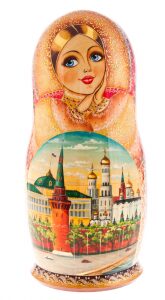 Matryoshka doll for 20 seats "Red Moscow" (35 cm)