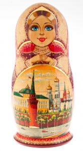 Matryoshka doll for 15 seats "Moscow Kremlin" (33 cm)
