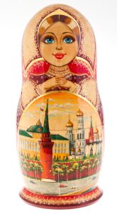 Matryoshka doll for 15 seats "Moscow Kremlin" (33 cm)
