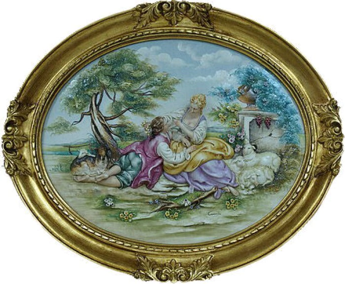 Bas-relief "Rural landscape"