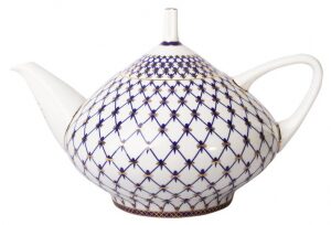 Teapot "Dome" with a pattern of "Cobalt mesh"
