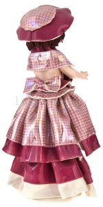 Statuette "A doll standing and holding a flowerpot"