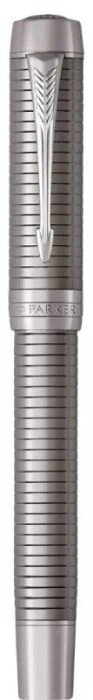 Roller pen "Duofold" Prestige Ruthenium Chiseled CT F