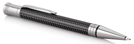 Ручка шариковая "Duofold" Prestige Black Chevron CT M
