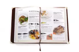 Набор бокалов для вина "Виноград" с подарочной книгой "Вино и еда"