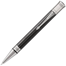 Ручка шариковая "Duofold" Prestige Black Chevron CT M