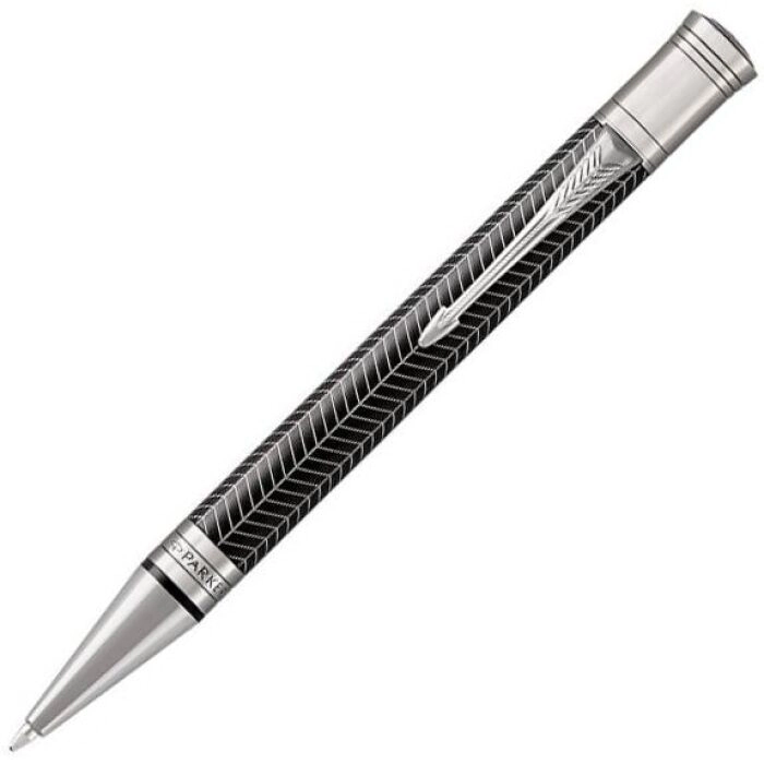 Ручка шариковая "Duofold" Prestige Black Chevron CT M