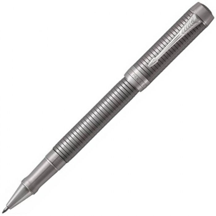 Roller pen "Duofold" Prestige Ruthenium Chiseled CT F