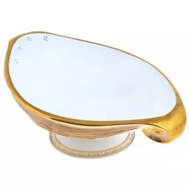 Чаша овальная "Toga Romana", цвет: белый с золотом