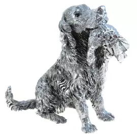 Статуэтка "Спаниель с глухарём"