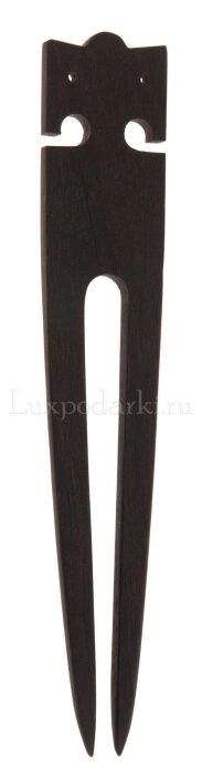 Hair clip "Horses" classic (stained oak)