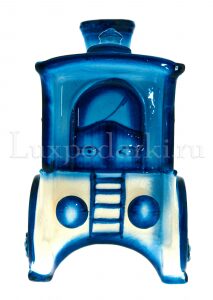 Damask "Steam locomotive" cobalt