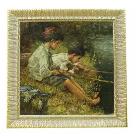 Картина "Маленькие рыбаки" De Velasca