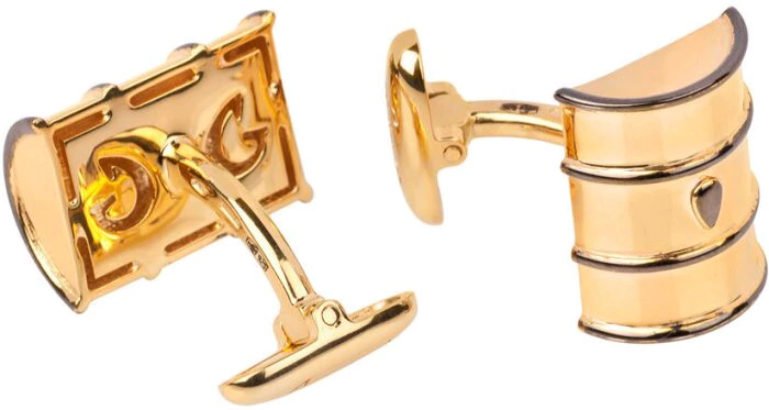 Cufflinks "Barrel" gilt