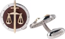 Запонки "Закон и порядок"