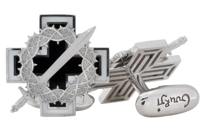 Ice and Flame cufflinks (black)
