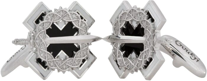 Ice and Flame cufflinks (black)