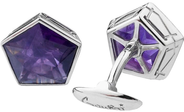 Amethyst cufflinks