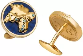 Запонки "Крым" фианиты