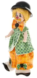 Статуэтка "Клоун, стоящий в зеленом"