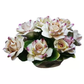 Декоративная корзинка "Чайные розы" цветная