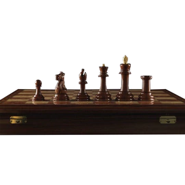 Chess made of bubinga and boxwood "Staunton Lux Mini"