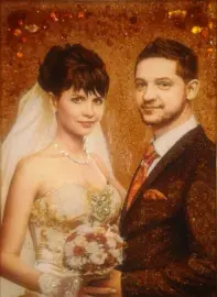 Персональный портрет из янтаря