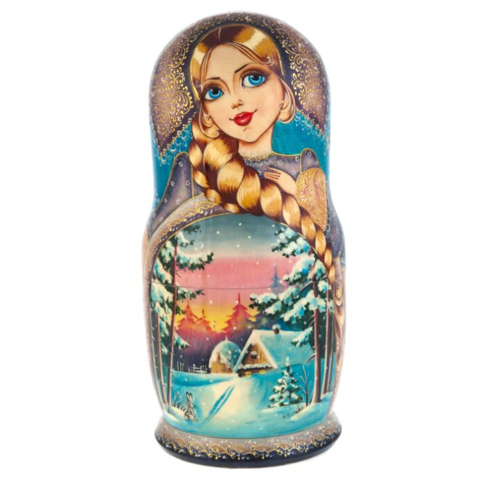 Matryoshka doll for 15 seats "Winter Fairy Tale" (33 cm)