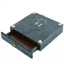 Настольный набор руководителя из мрамора "Лев"