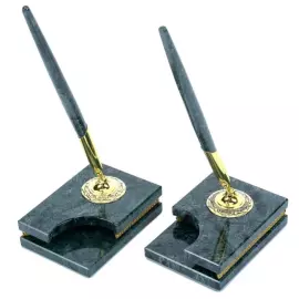 Настольный набор руководителя из мрамора "Лев"