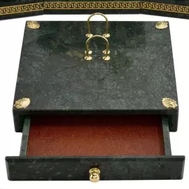 Настольный набор руководителя из мрамора "Лев"