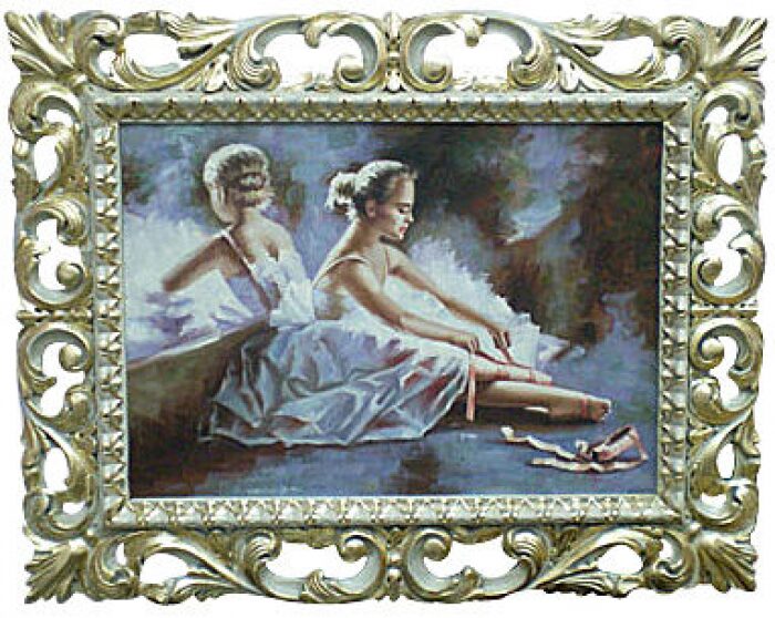 The painting "Ballerina at the mirror"