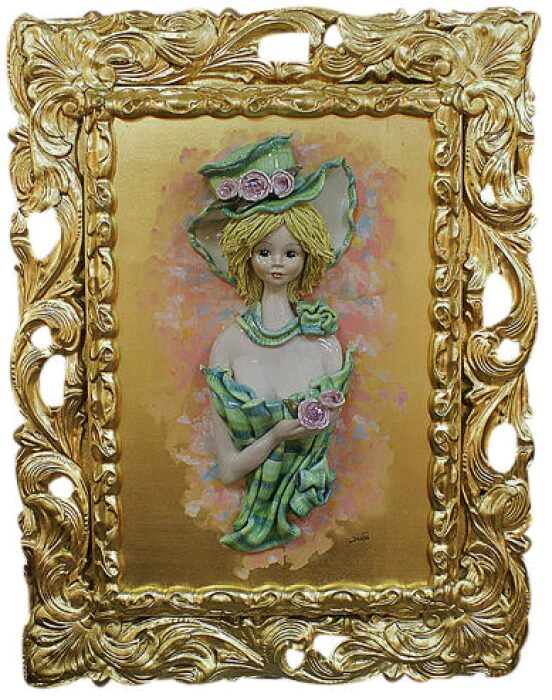 Painting in gold "Spring"