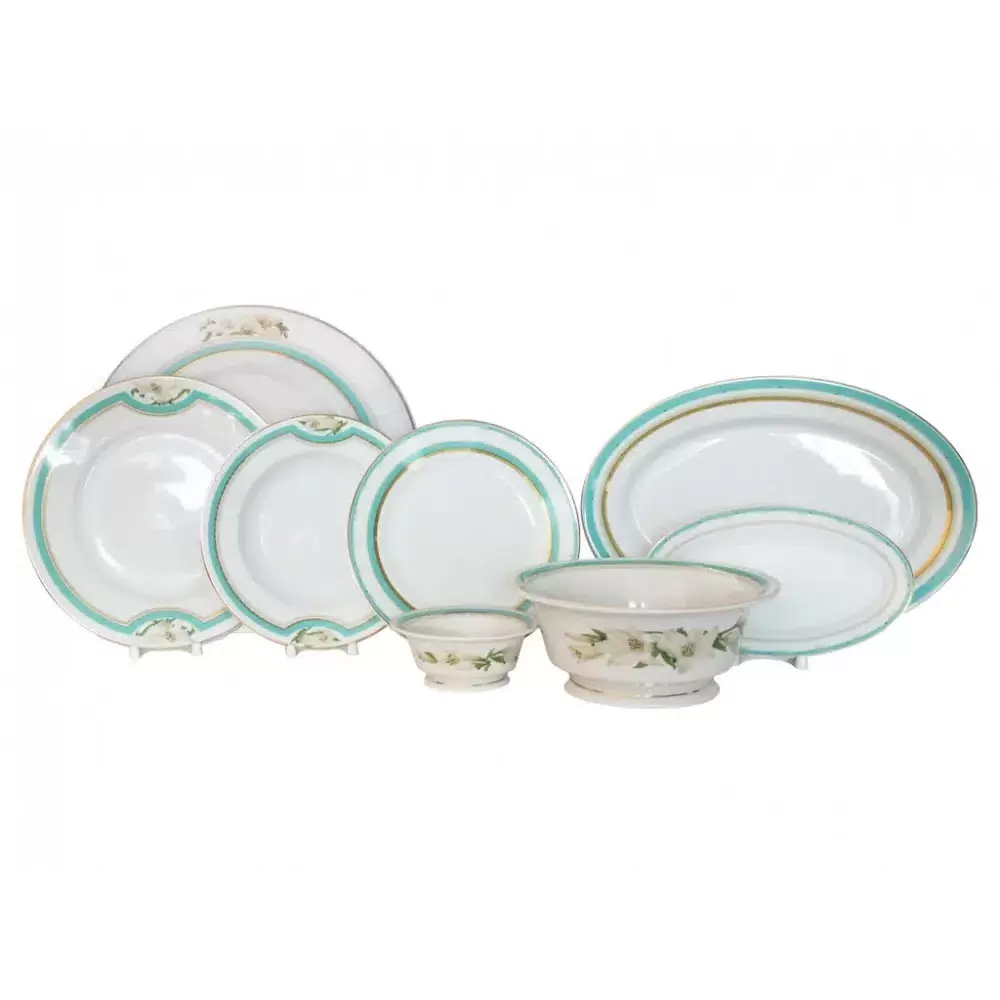 Porcelain set for 6 persons "European" with a pattern "Northern Aurora" (24 items)