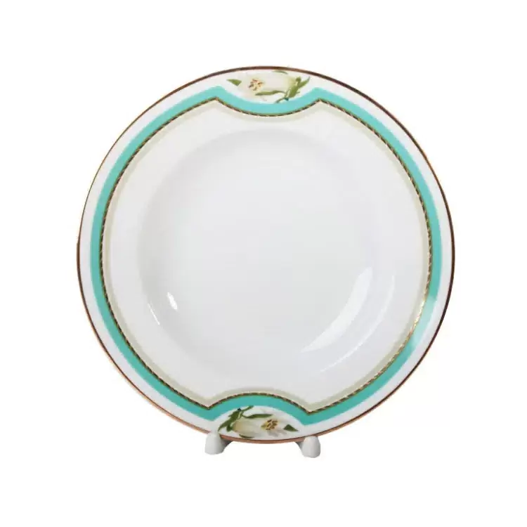 Porcelain set for 6 persons "European" with a pattern "Northern Aurora" (24 items)