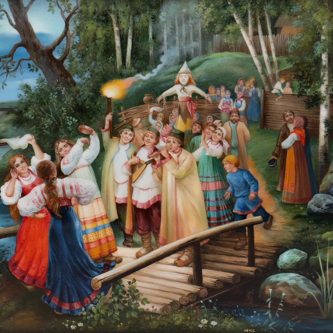 Шкатулка "Ивана-Купала" Беловодова, Федоскино
