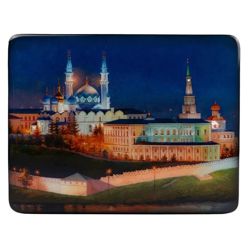 Шкатулка "Казань" Зерцалов, Федоскино
