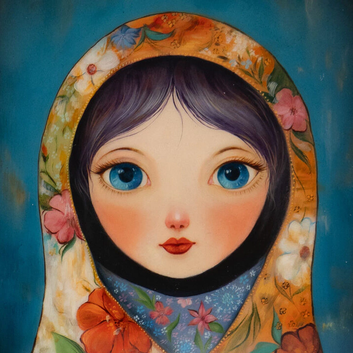 Шкатулка "Матрешка" Вострова, Федоскино