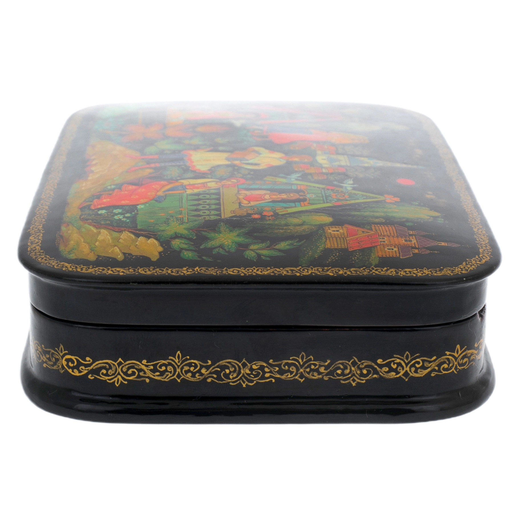 The Harmonica box by Ivanov, Palekh