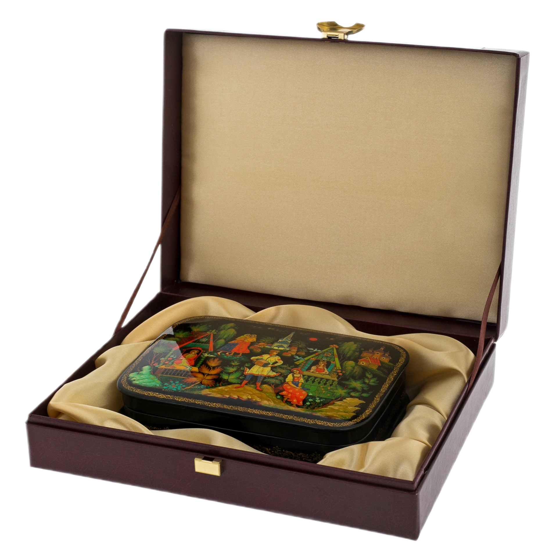 The Harmonica box by Ivanov, Palekh