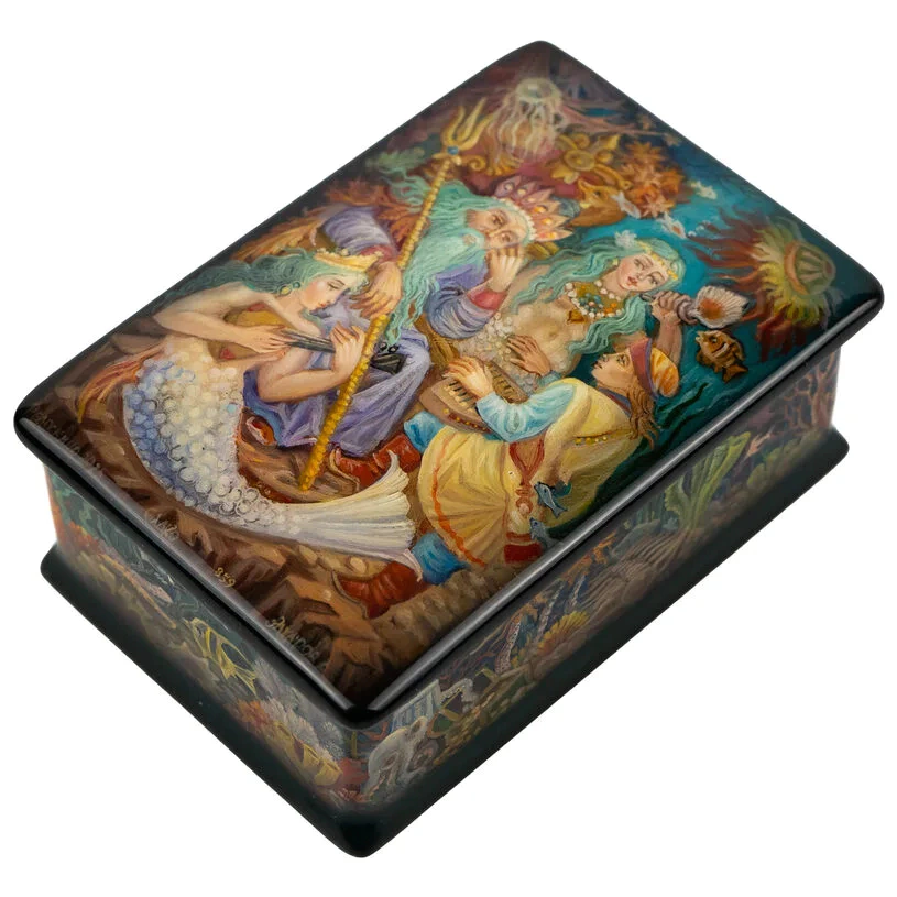 Шкатулка "Садко" Захаров, Федоскино