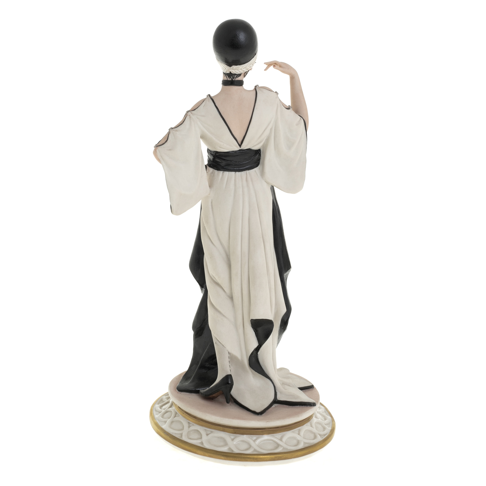 Statuette "Lady" in black and white