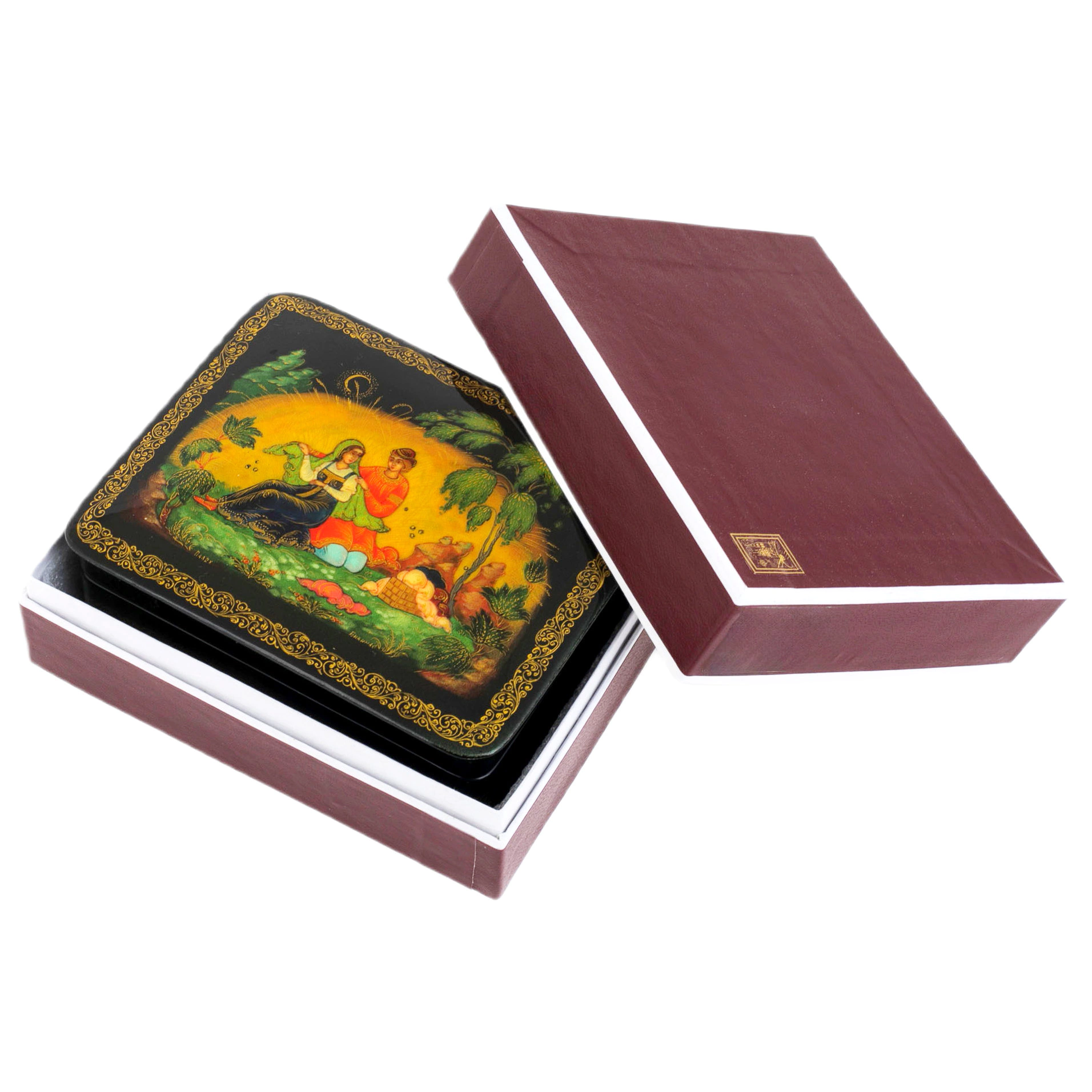 Шкатулка "Коробейник" Бикина, Палех