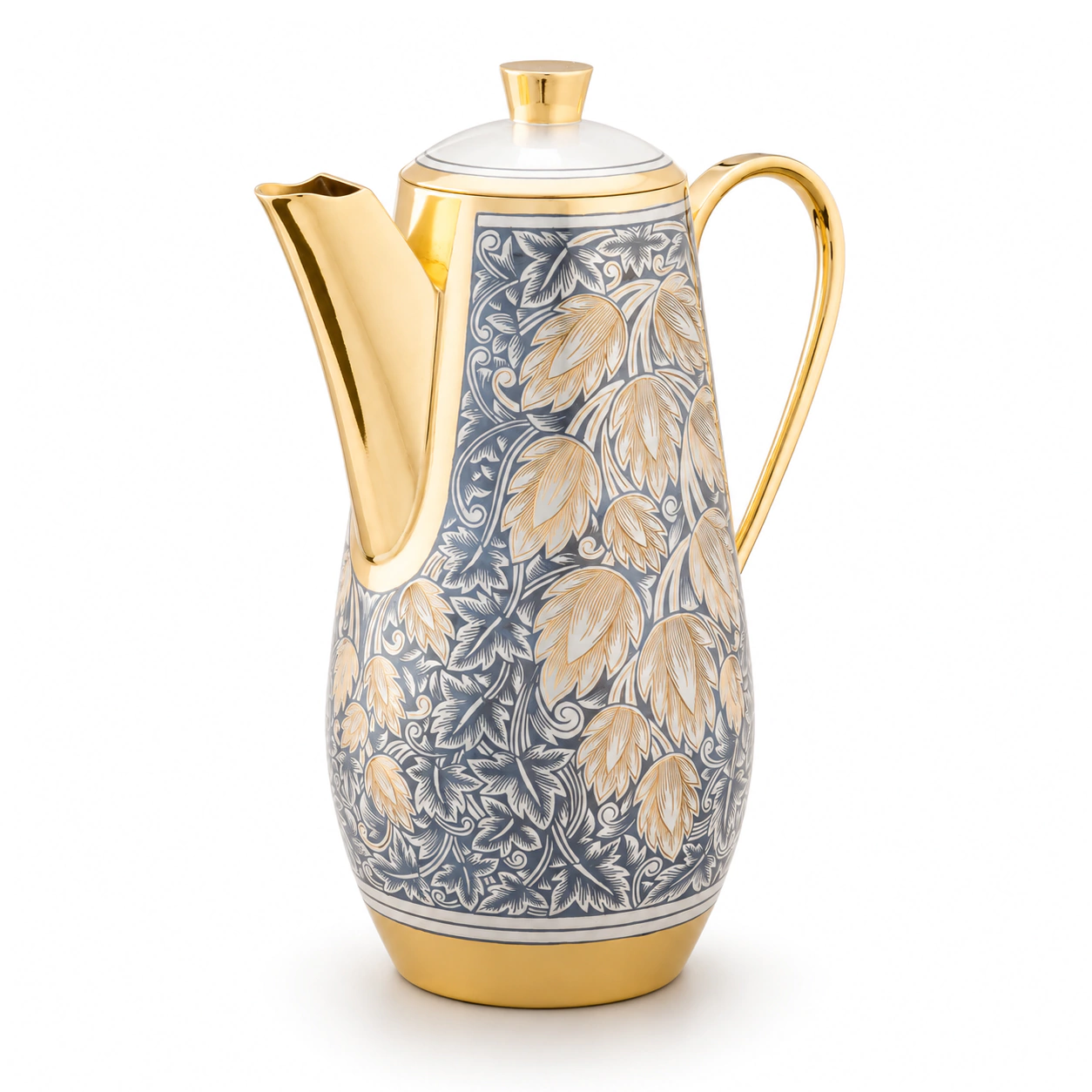 Silver coffee set "Hop" for 6 persons