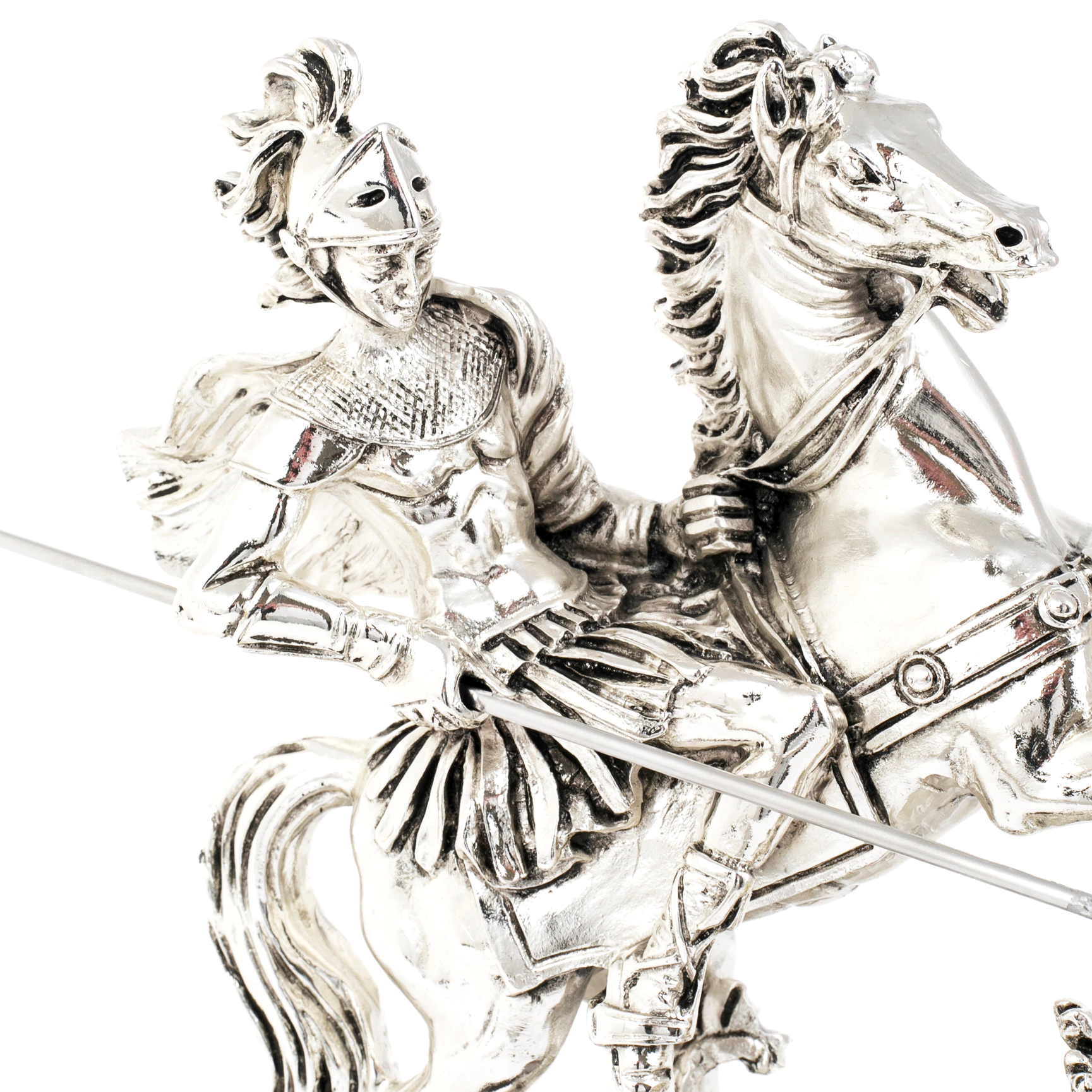 Скульптура "Георгий Победоносец" (Saint George silvering)